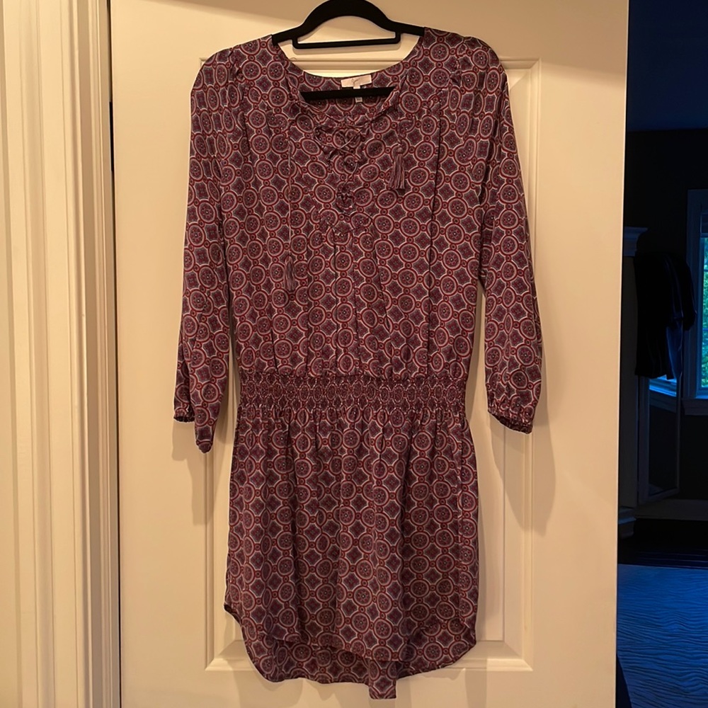 Joie purple patterned dress